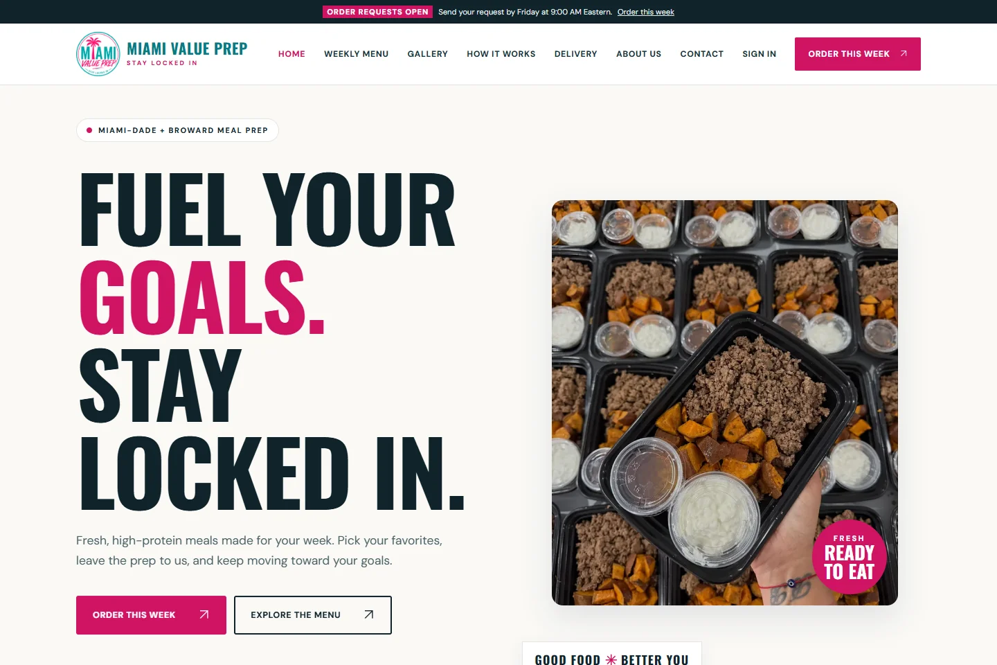 Miami Value Prep homepage